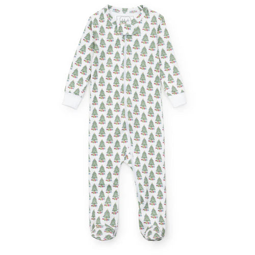 Lila & Hayes Parker Zipper Under The Christmas Tree PJ