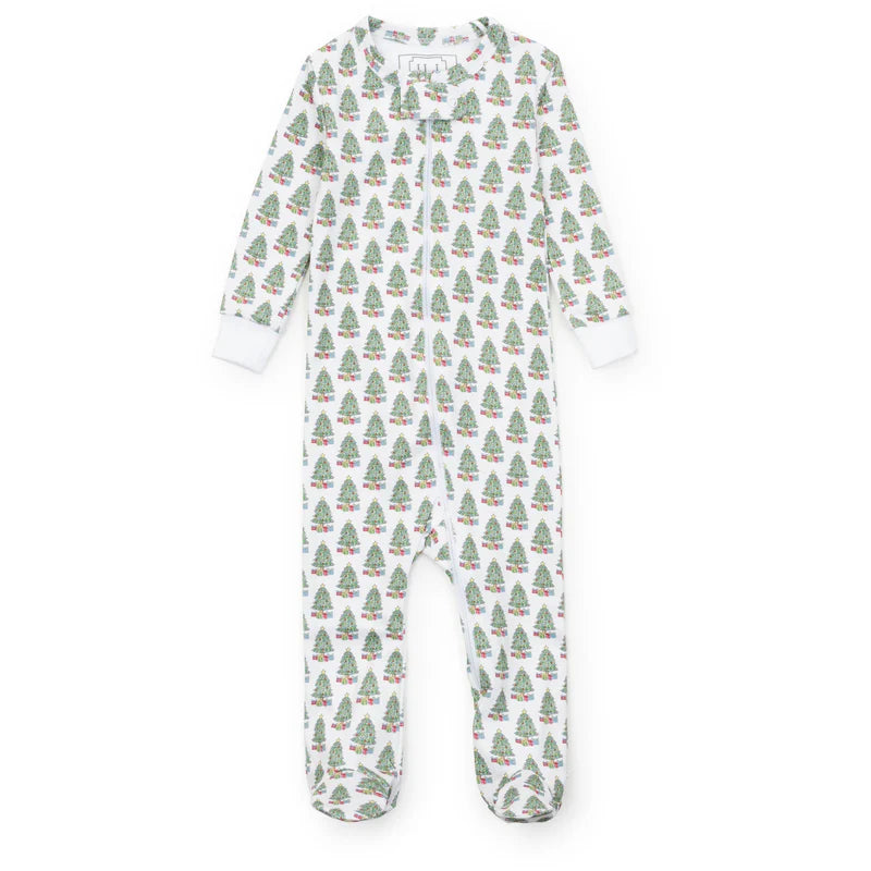 Lila & Hayes Parker Zipper Under The Christmas Tree PJ