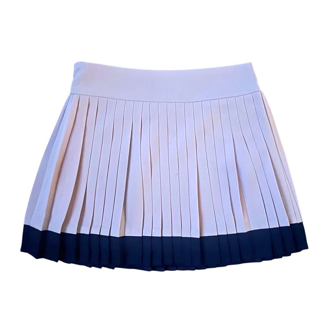 Little Olin Pink/Navy Pleated Skirt