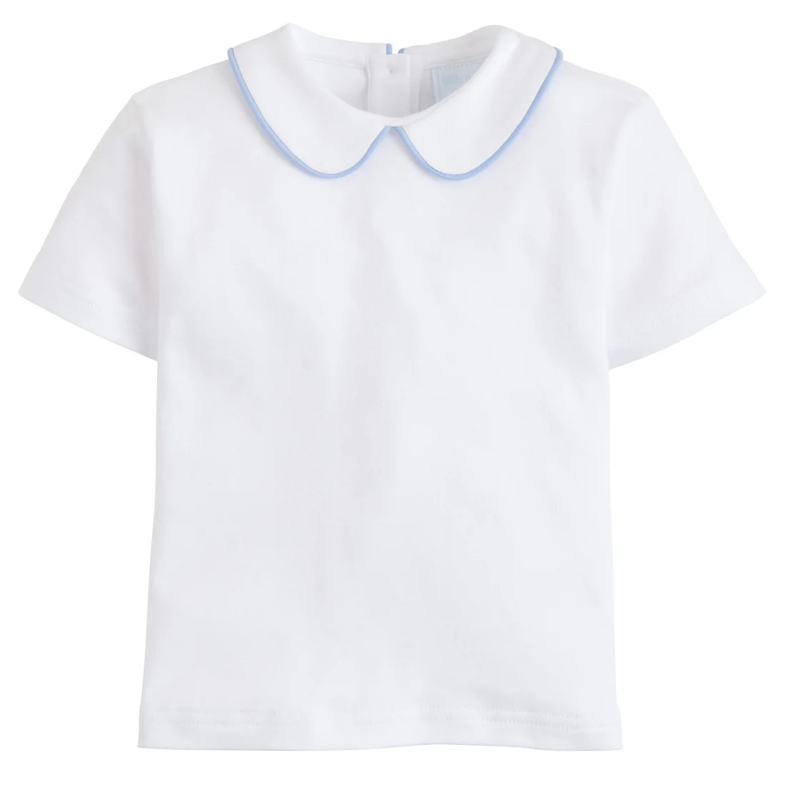 LE Piped Peter Pan Shirt-Lt. Blue