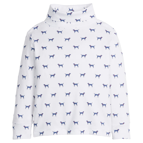 LE Navy Labs Printed Turtleneck