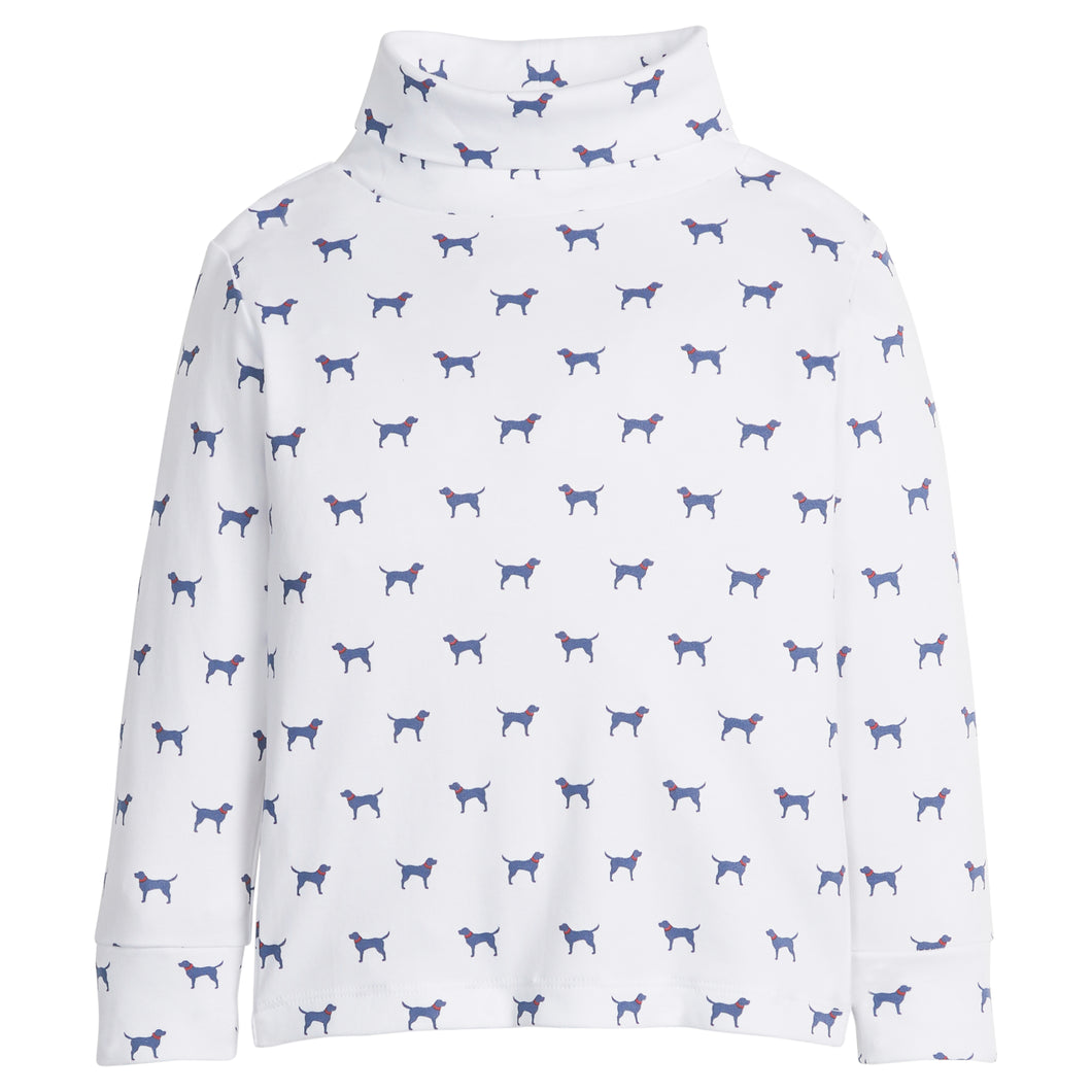 LE Navy Labs Printed Turtleneck