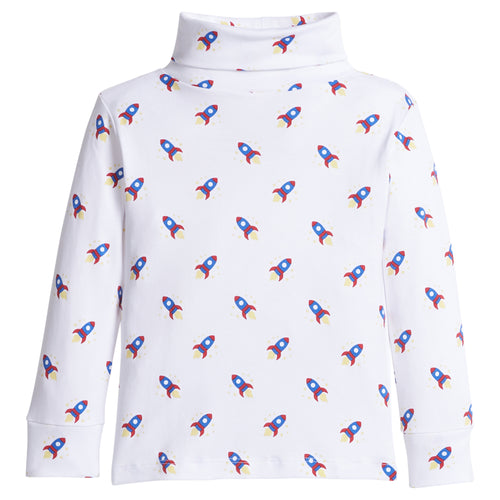 LE Rocket Printed Turtleneck