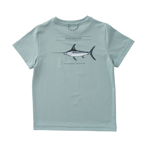Prodoh Performance S/S Swordfish T-Shirt-Blue Surf