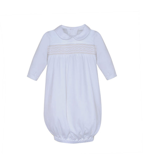 Baby Sen Quinn Knit Smocked Daygown