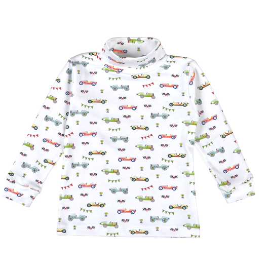 Baby Loren Racing Cars Turtleneck