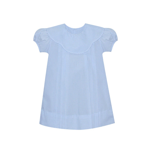 RN Rosalind Blue Gingham Float Collar Dress