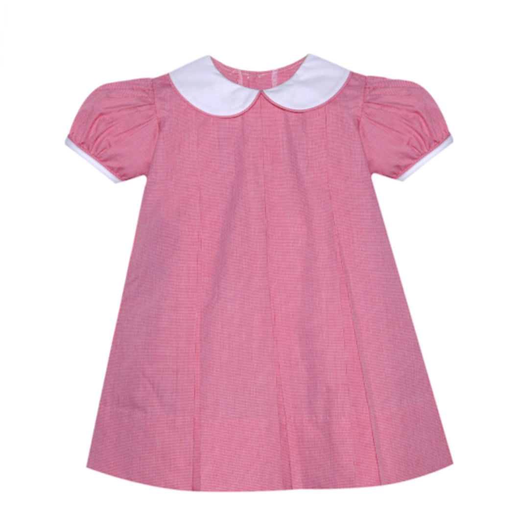 RN Red Micro Gingham Dress