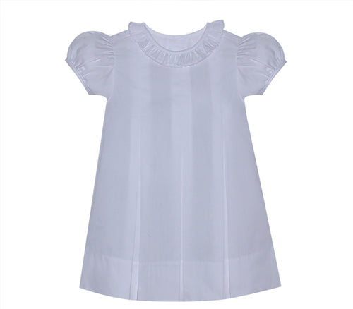 RN Reese White Dress w/Ruffle Collar