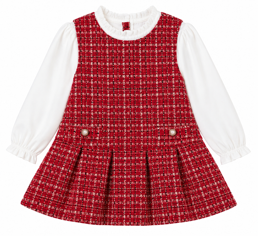 Tweed Pinafore Dress