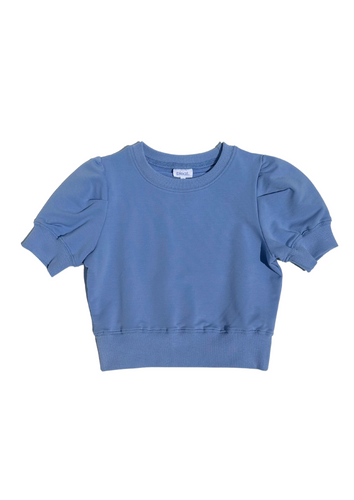 Pleat Medium Blue Riley Sweatshirt