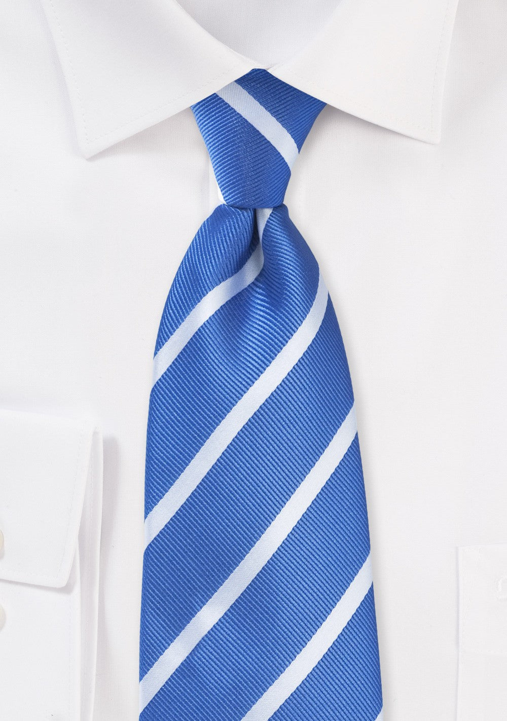 Riveria Blue and Silver Striped Tie