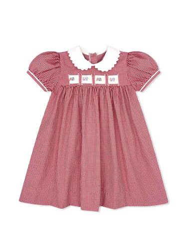 Lullaby Set Ruth Red Gingham GirlTab Dress
