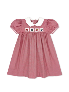 Lullaby Set Ruth Red Gingham GirlTab Dress