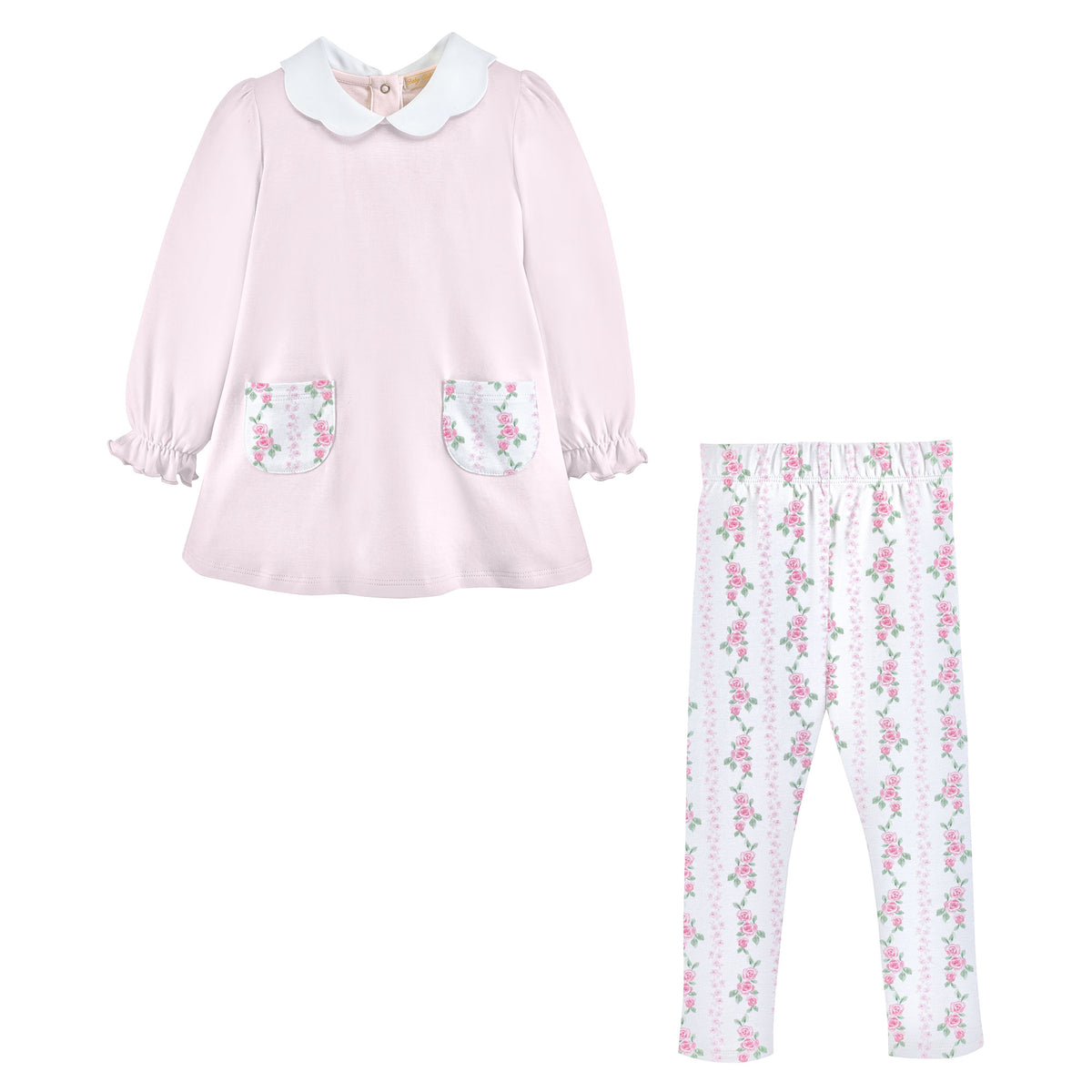 BCC Soft Roses Scalloped Legging Set