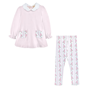 BCC Soft Roses Scalloped Legging Set