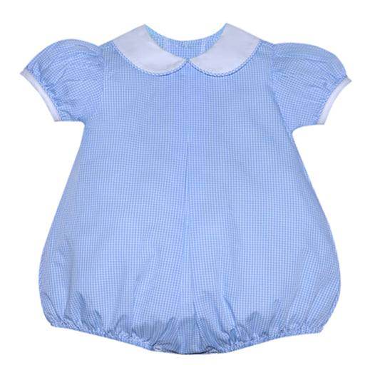 RN Sydney Blue Gingham Girls Bubble