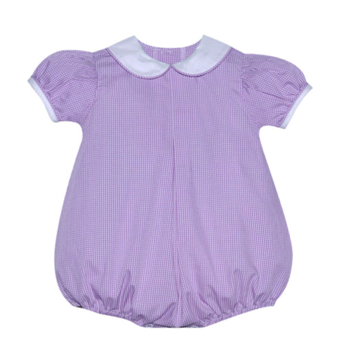 RN  Sydney Lavender Gingham Girl Bubble