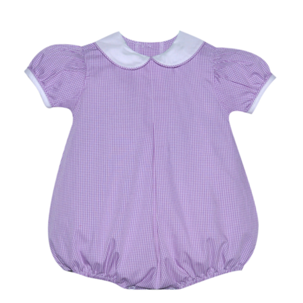 RN  Sydney Lavender Gingham Girl Bubble