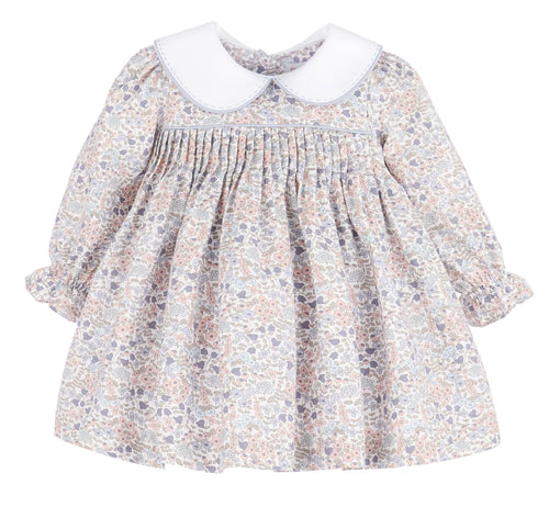 Sophie & Lucas Sweater Weather Pleat Dress-Blue