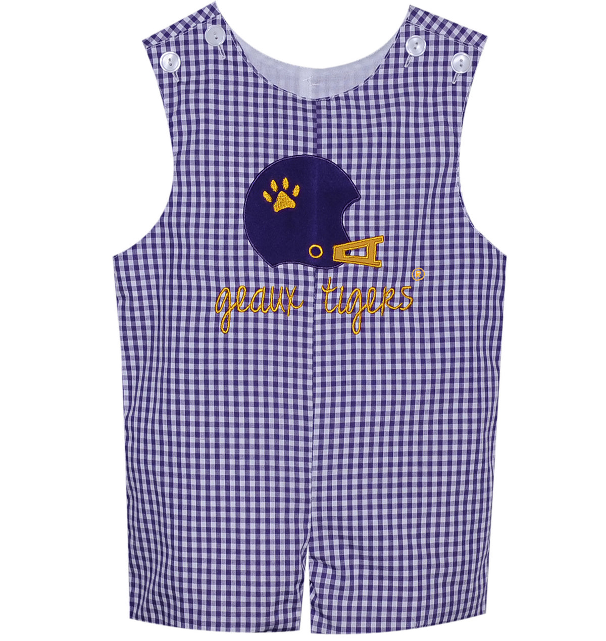 RN Helmet Applique Shortall-Purple/Gold