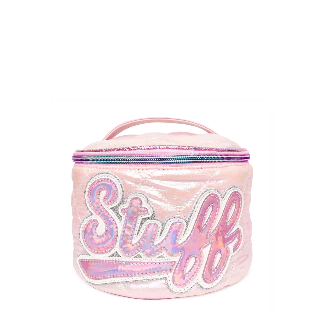 OMG Stuff Metallic Puffer Round Glam Bag