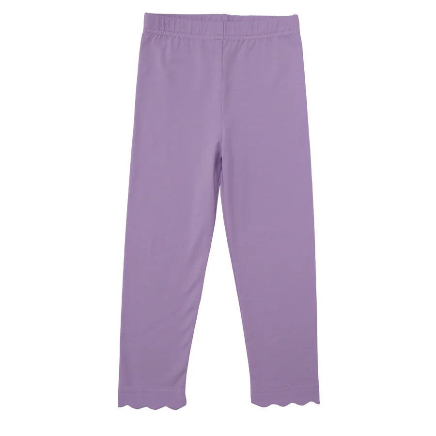 Trotter Street Scallop Leggings-Lavender