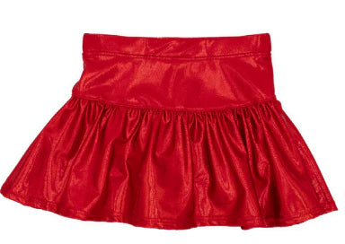 Azarhia Gathered Skort-Crimson Shimmer