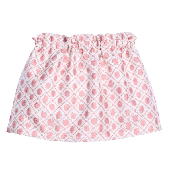 Bisby Peach Jacquard Portofino Skirt