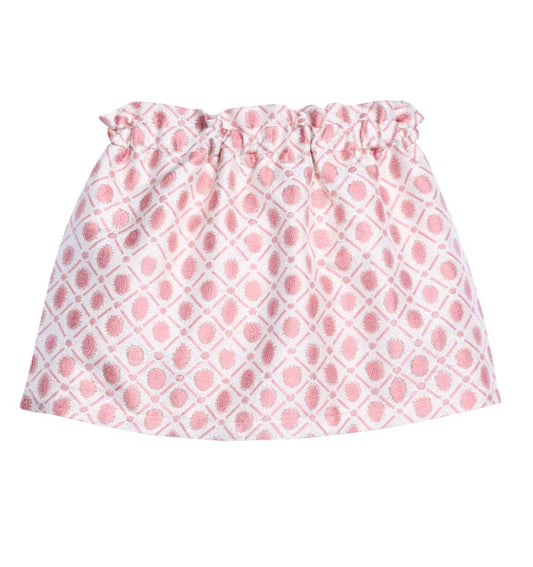 Bisby Peach Jacquard Portofino Skirt