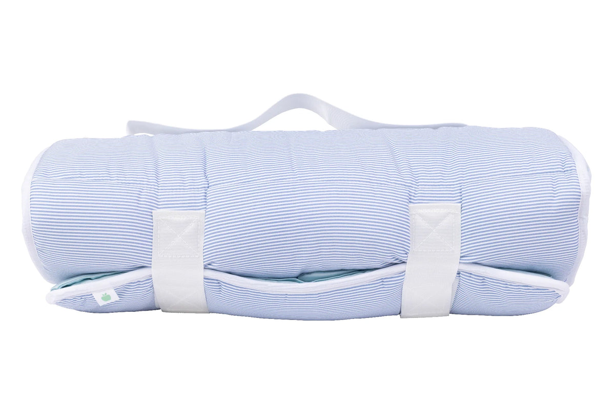 Apple of my Isla Navy Stripe Nap Mat