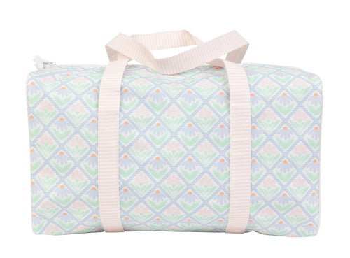 AOMI Pastel Floral Duffle Bag