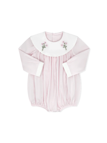 Lullaby Set Sandra L/S Pink Batiste Flower Bubble