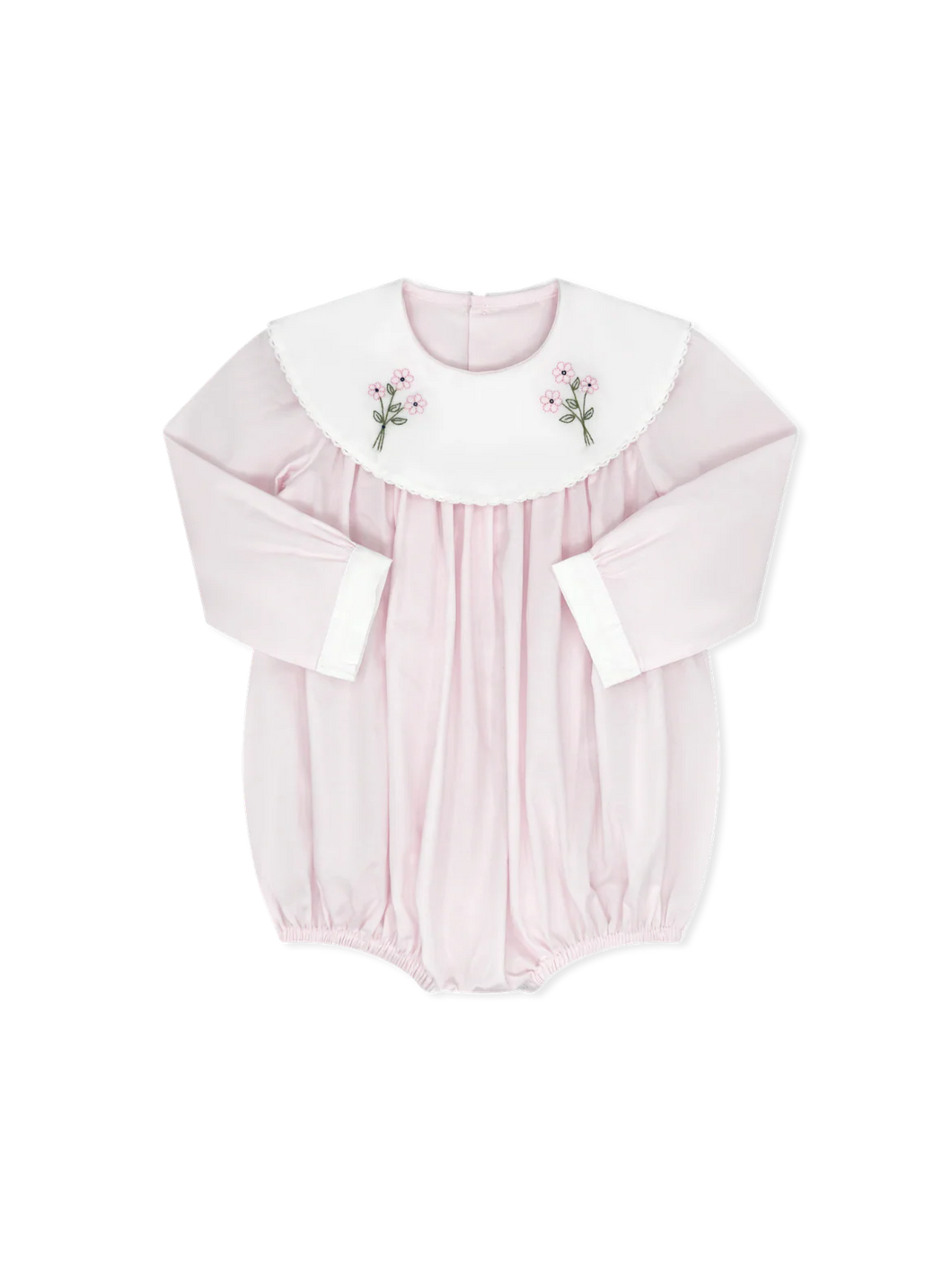 Lullaby Set Sandra L/S Pink Batiste Flower Bubble