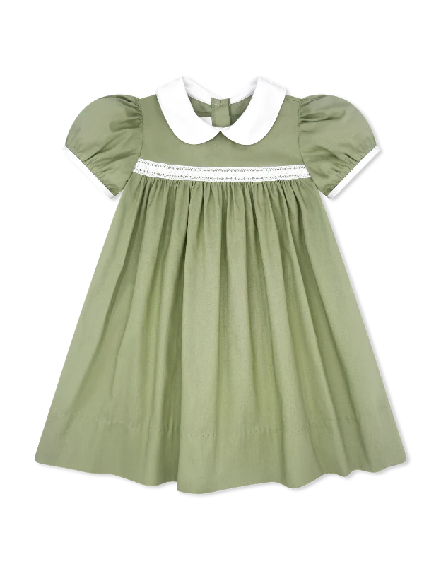 Lullaby Set 1956 Original Ribbon Dress-Sage