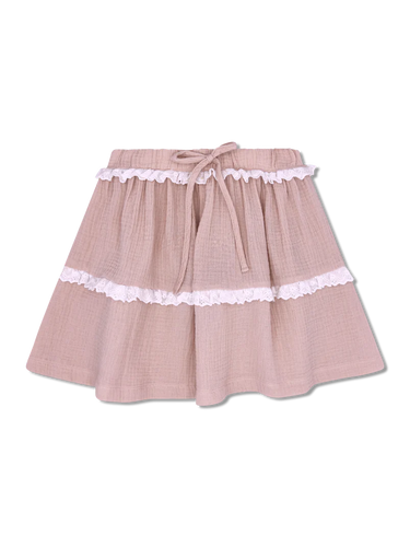 Set Penelope Pink Eyelet Skirt
