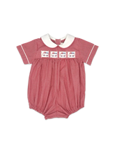 Lullaby Set Noah Red Gingham Boy Tab Bubble