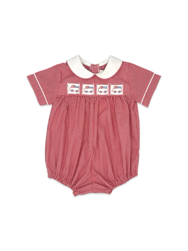 Lullaby Set Noah Red Gingham Boy Tab Bubble