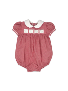 Lullaby Set Ruth Red Gingham GirlTab Bubble