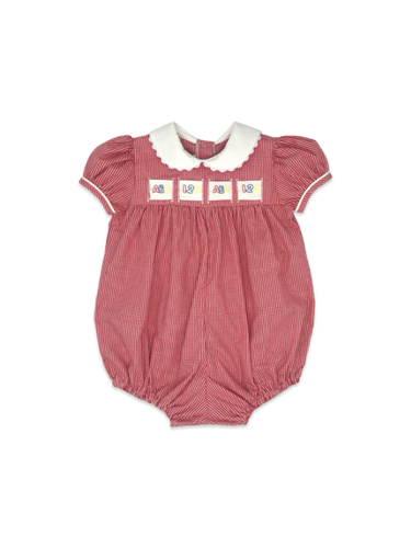 Lullaby Set Ruth Red Gingham GirlTab Bubble