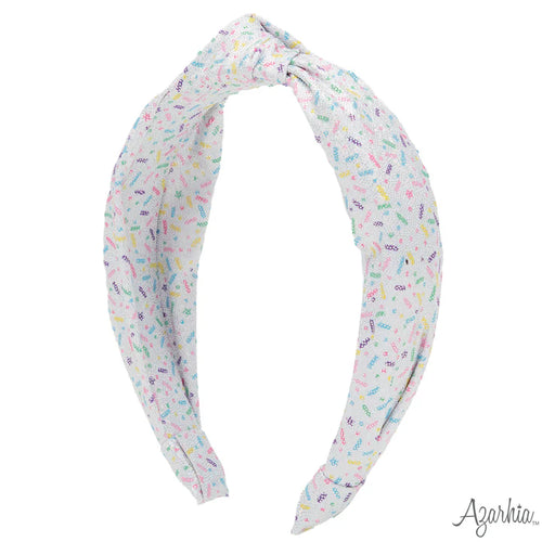 Azarhia Shimmer Sprinkles Top Knot Headband