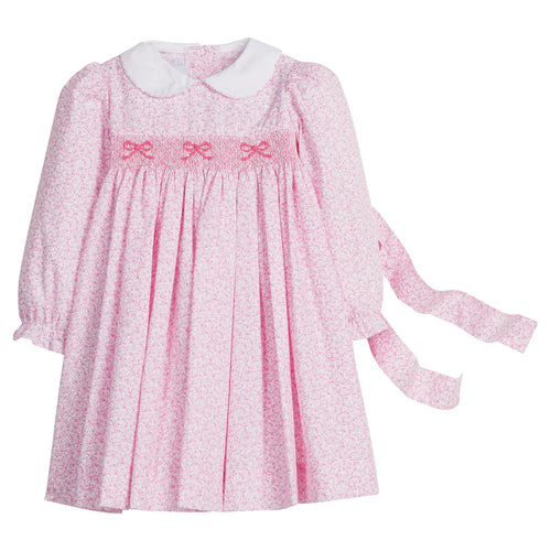 LE Smocked Natalie Dress-Pink Vinnings