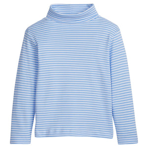 Blue striped turtleneck discount