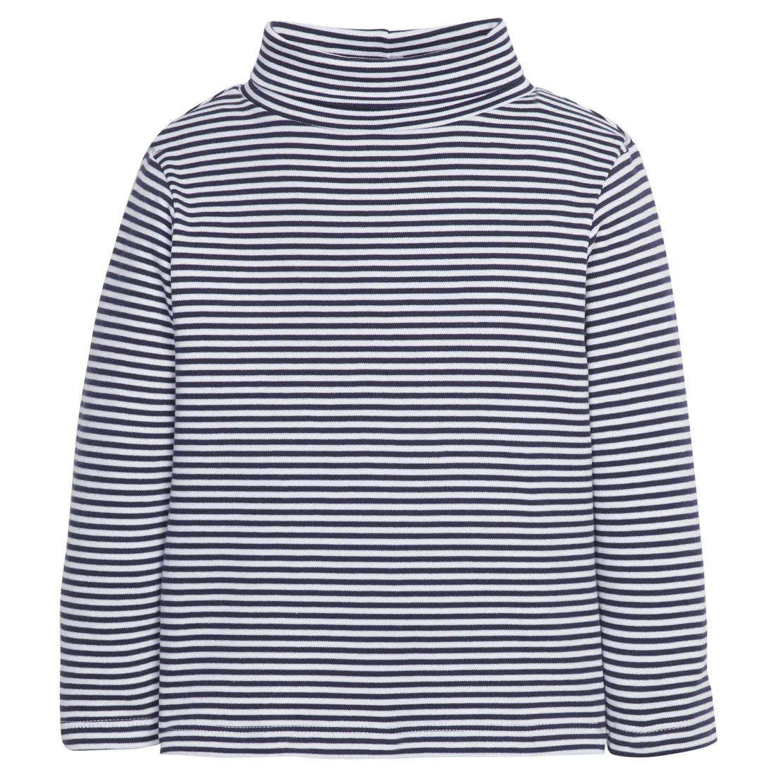 LE Striped Turtleneck-Navy