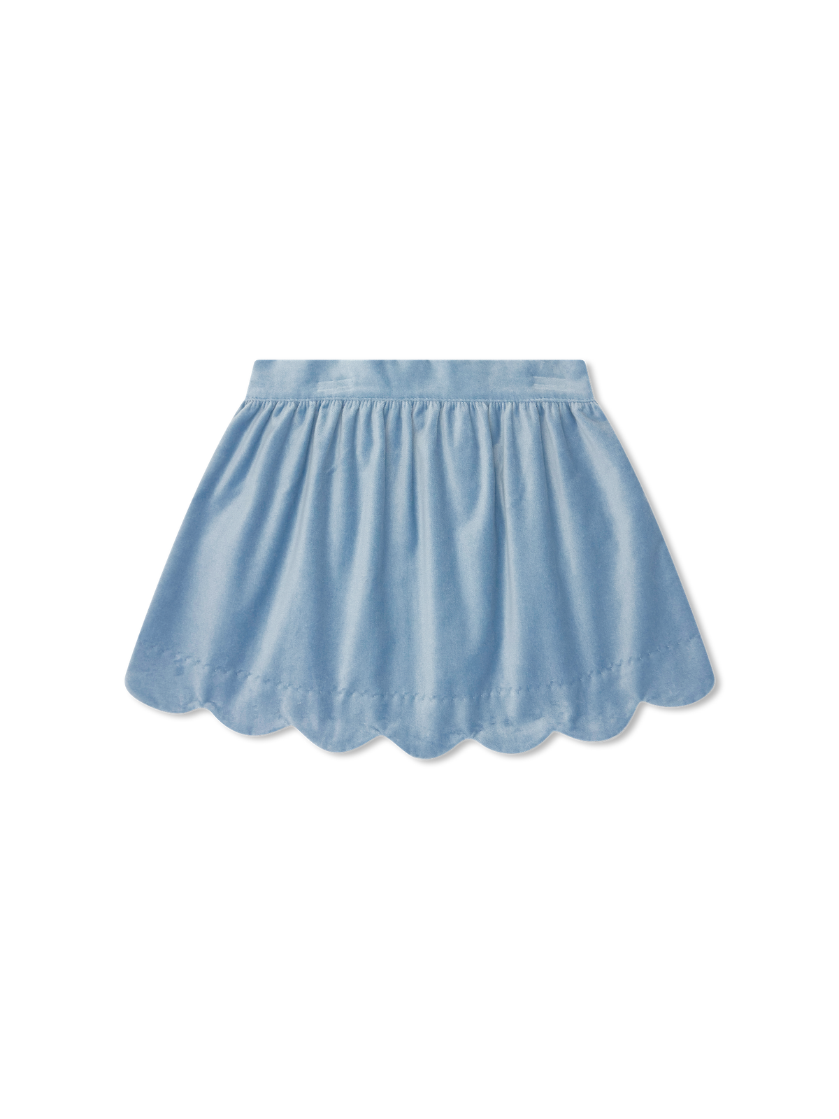 Susie Scallop Velvet Skirt