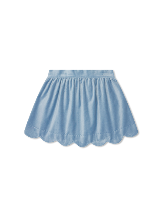 Susie Scallop Velvet Skirt
