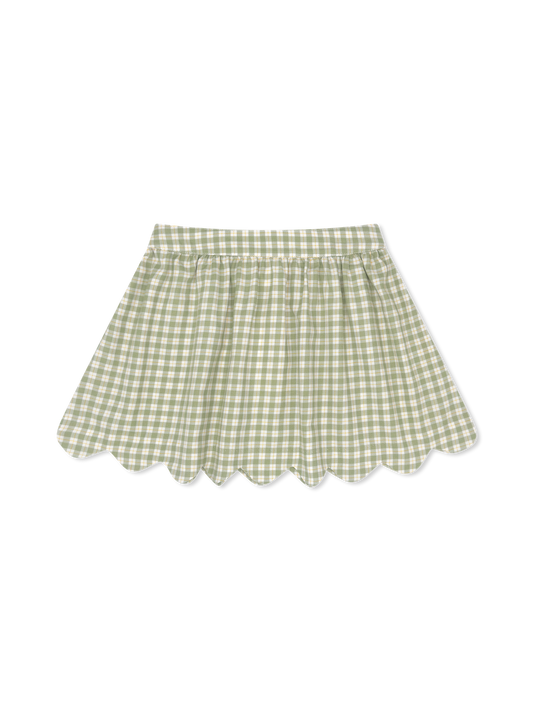 Lullaby Set Susie Scallop Skirt-Pinecrest Plaid