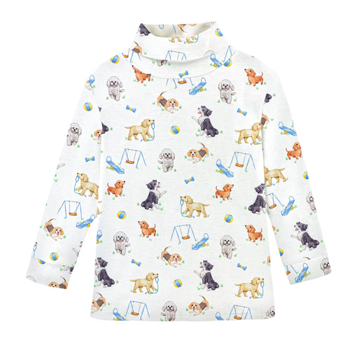 BCC Doggie Park Printed Turtleneck