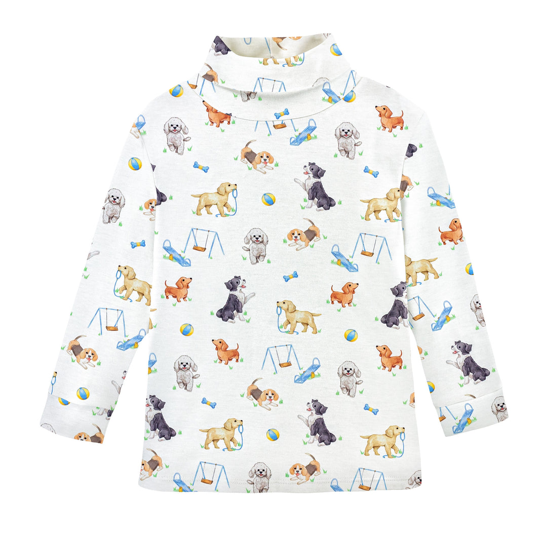 BCC Doggie Park Printed Turtleneck