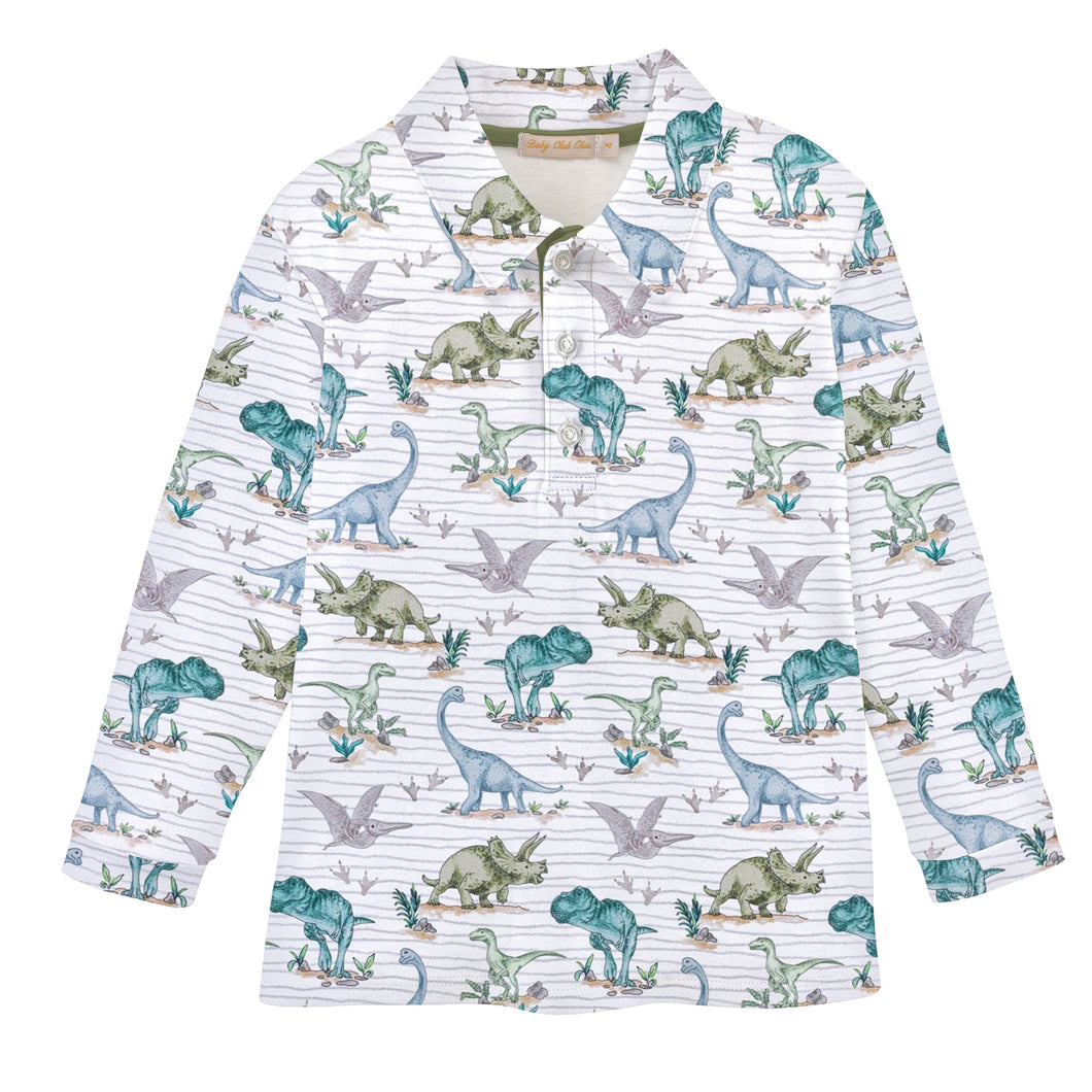BCC Jurassic World Printed L/S Collared Tee